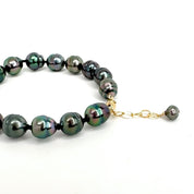 Tahitian Pearl Knotted Bracelet -8"