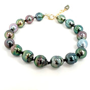 Custom Tahitian Pearl Knotted Bracelet