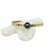 7.25" Hawaii Icon Tahitian Pearl Signature Bangle Bracelet