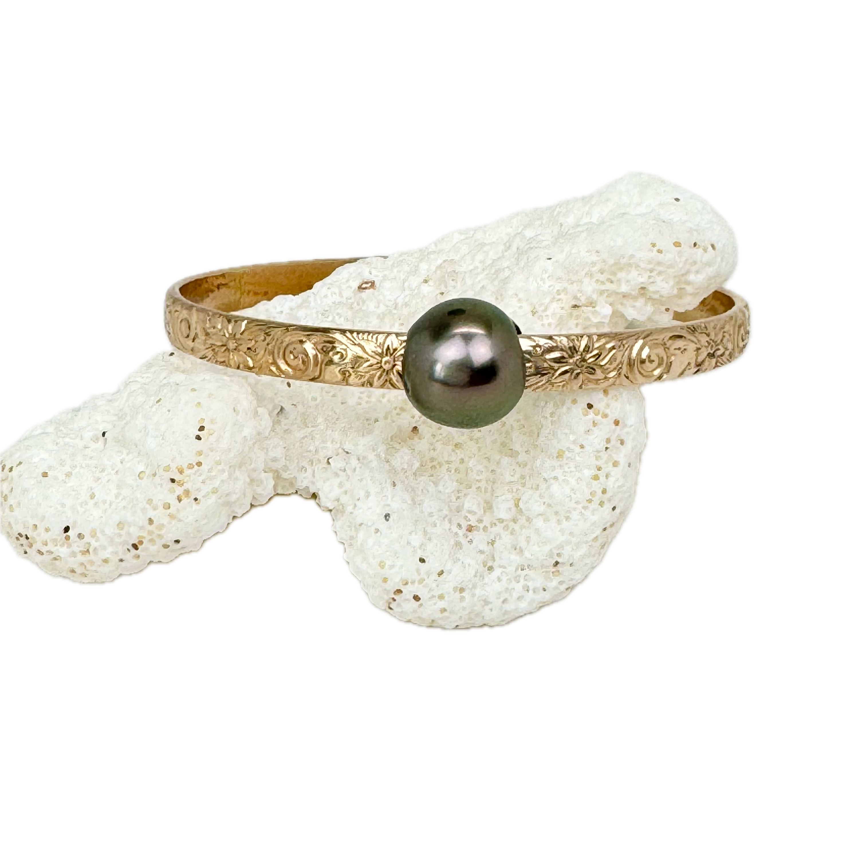7.25" Tahitian Pearl 5mm Heirloom Bangle
