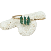 7.25" Lucky Jade Trio Bangle