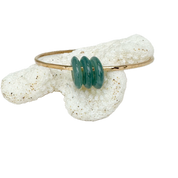 7.5" Lucky Jade Trio Bangle