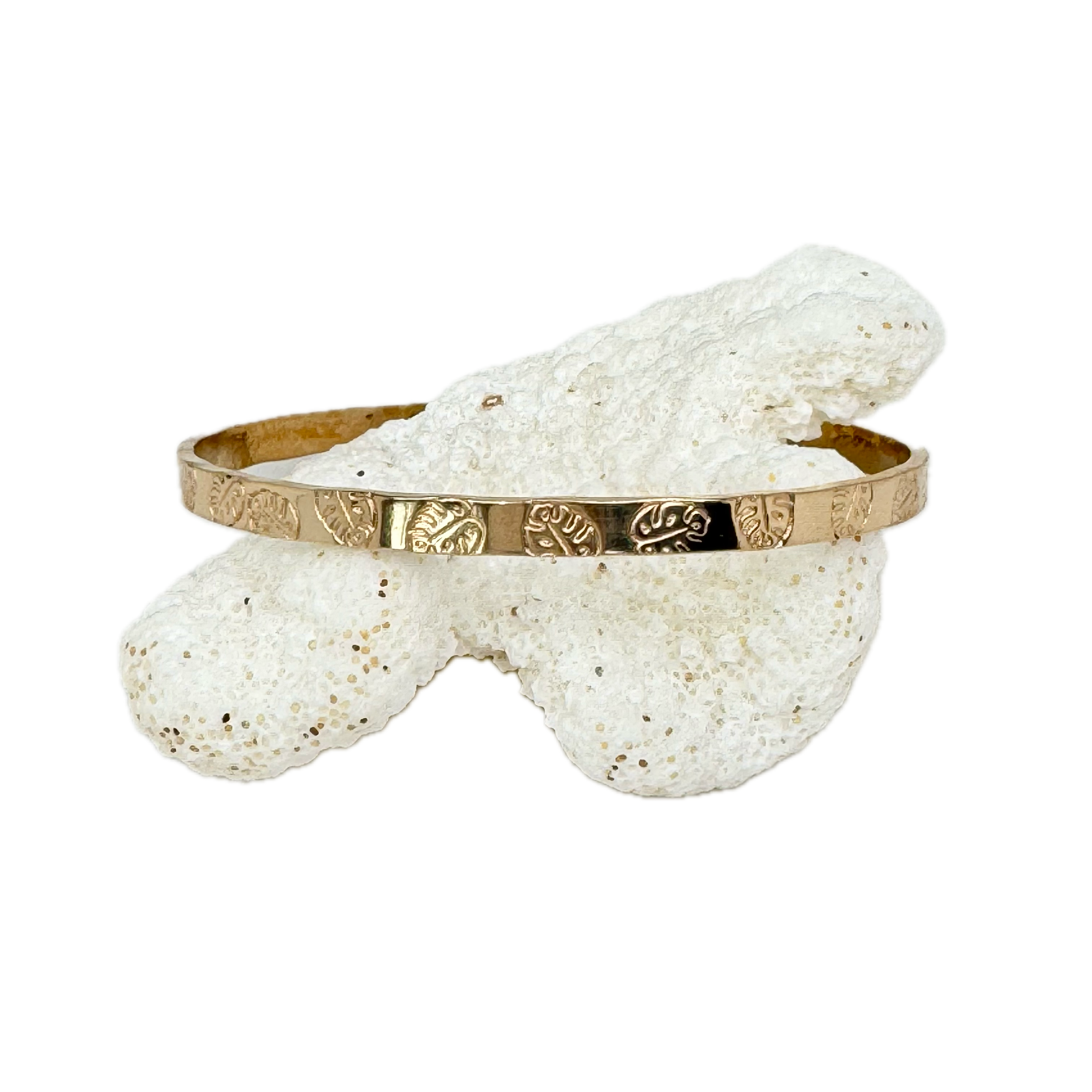 7.5" Monstera Signature Bangle Bracelet