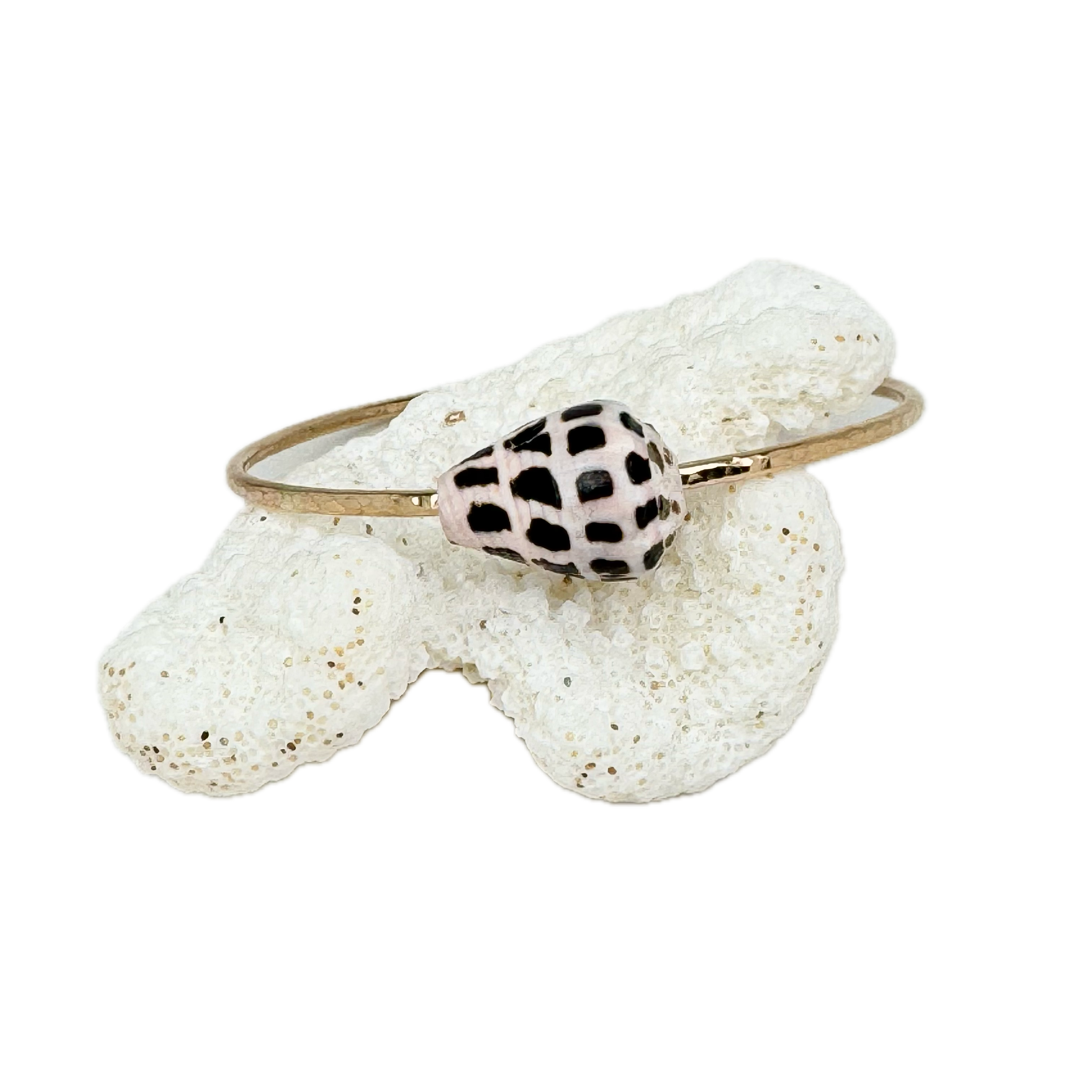 7.5" Hebrew Cone Shell Bangle