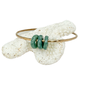 7.75" Lucky Jade Trio Bangle