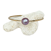 8" Purple Edison Pearl Bangle