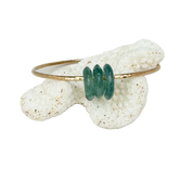 8" Lucky Jade Trio Bangle