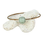 8.5" Lucky Carved Jade Bangle