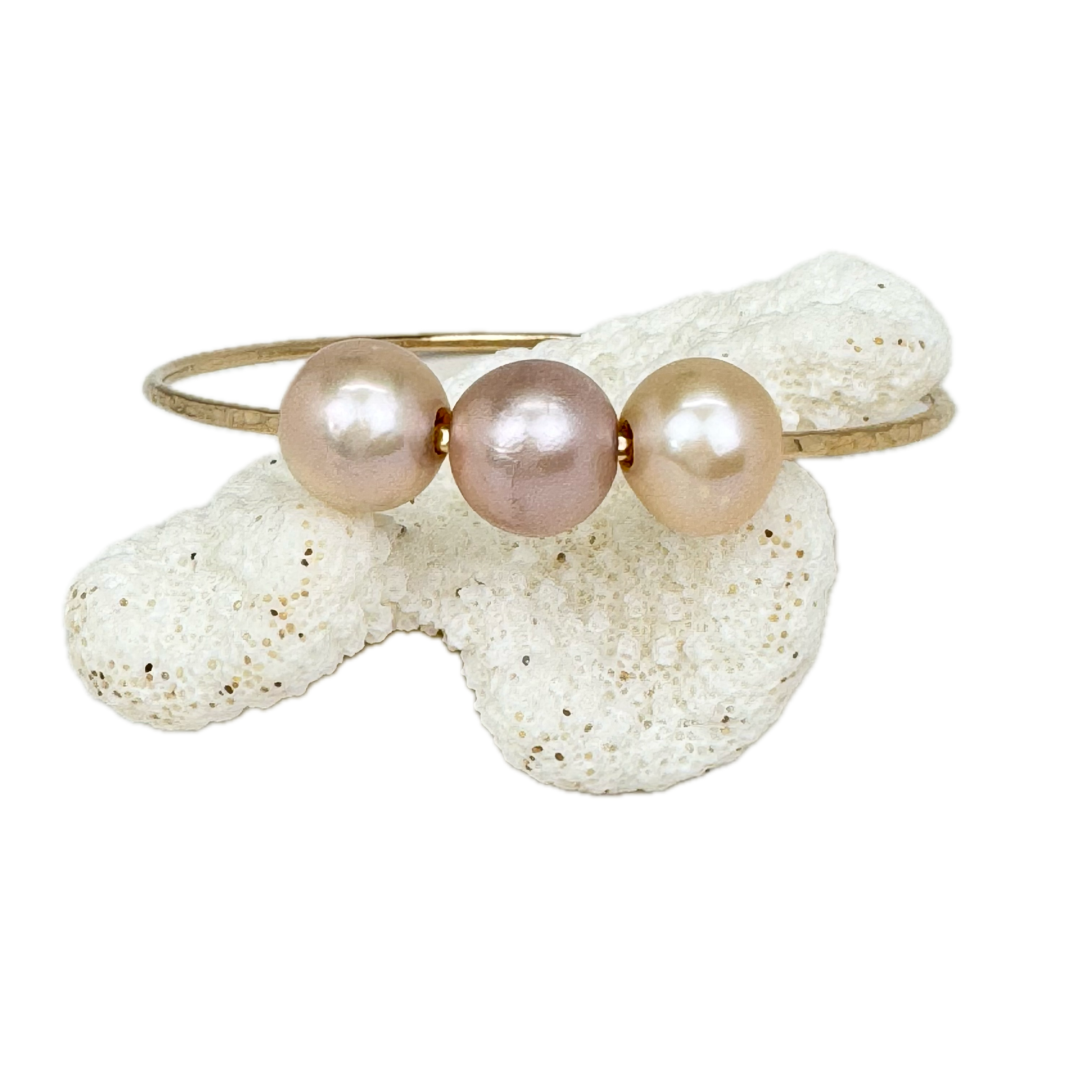 8.5" Cotton Candy Pearl Bangle