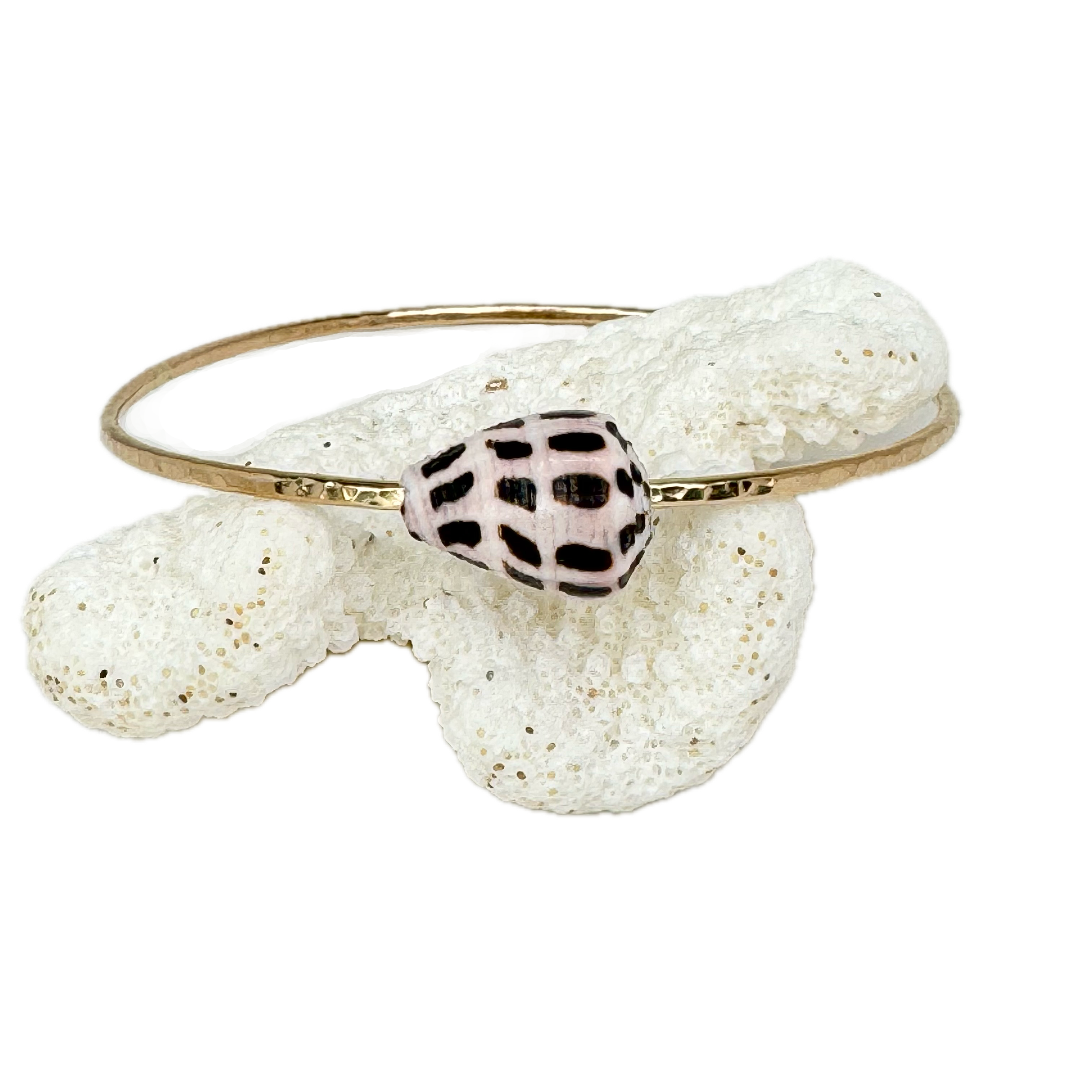 9" Hebrew Cone Shell Bangle