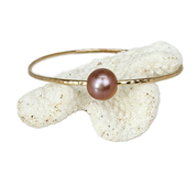 9" Pink Edison Pearl Bangle