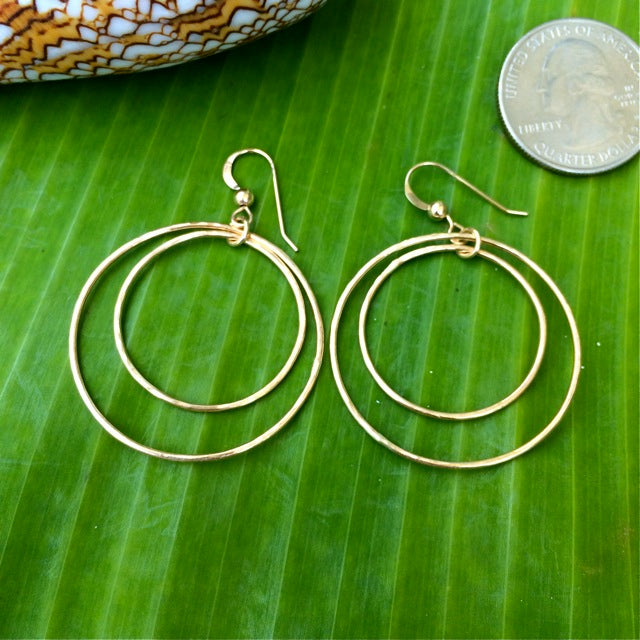 Eternity Double Hoop Earrings