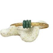 8" Lucky Jade Trio 5mm Heirloom Bangle