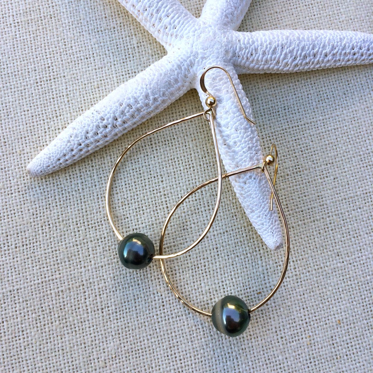 Tahitian Pearl Teardrop Earrings