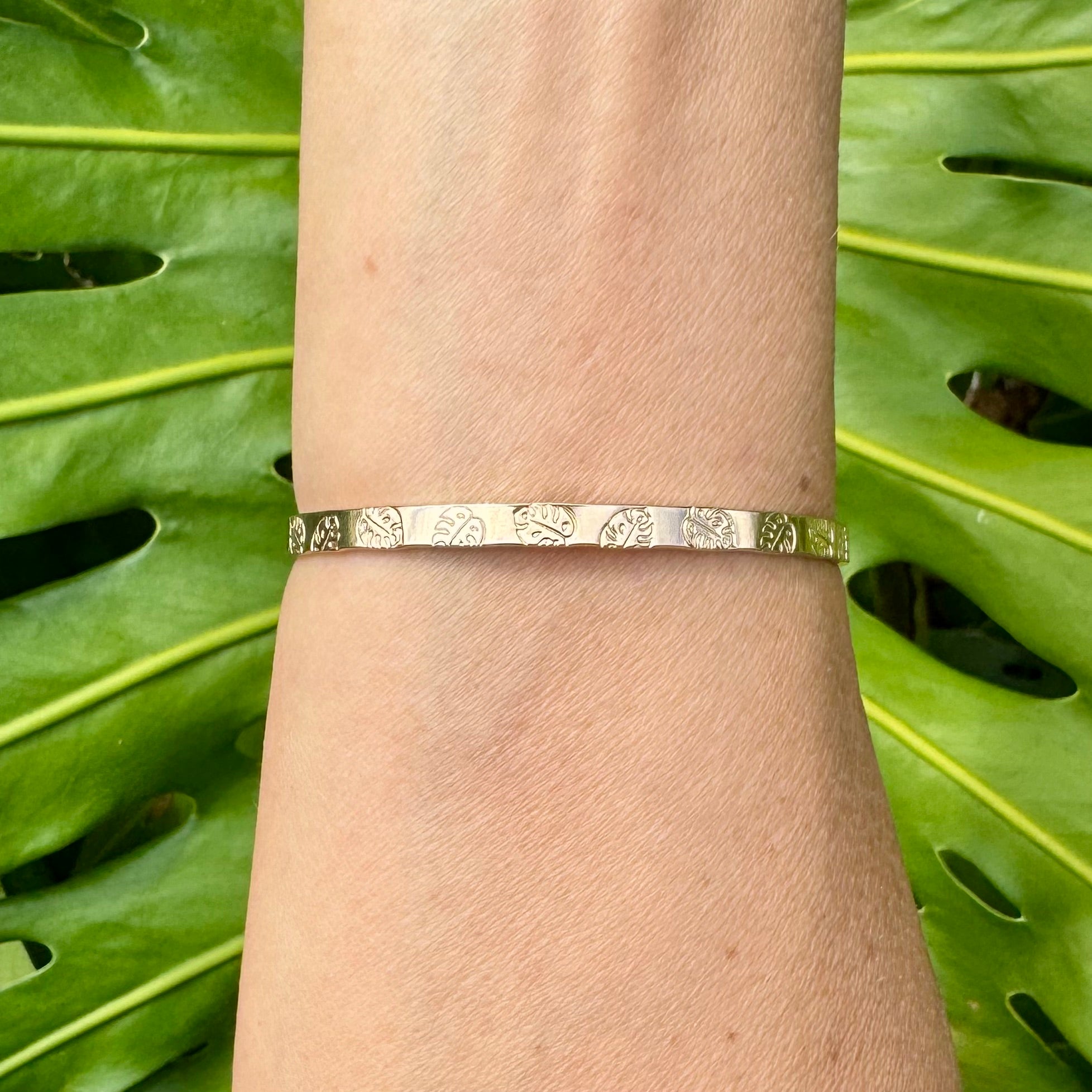 Aloha Bangles Monstera Signature Bangle Bracelet