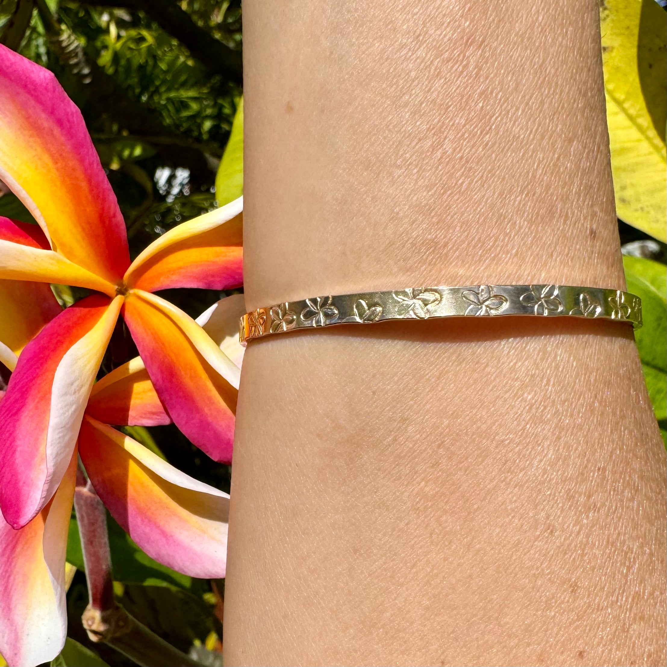 Aloha Bangles Plumeria Signature Bangle Bracelet