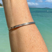 Siren Scales Engraved Signature Bangle Bracelet