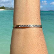 Siren Scales Engraved Signature Bangle Bracelet
