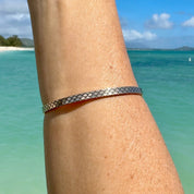 Siren Scales Engraved Signature Bangle Bracelet