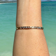 Octopus Engraved Signature Bangle Bracelet