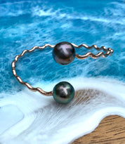 Tahitian Pearl Riptide Cuff Bracelet