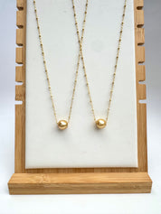 Golden South Sea Floater Necklaces