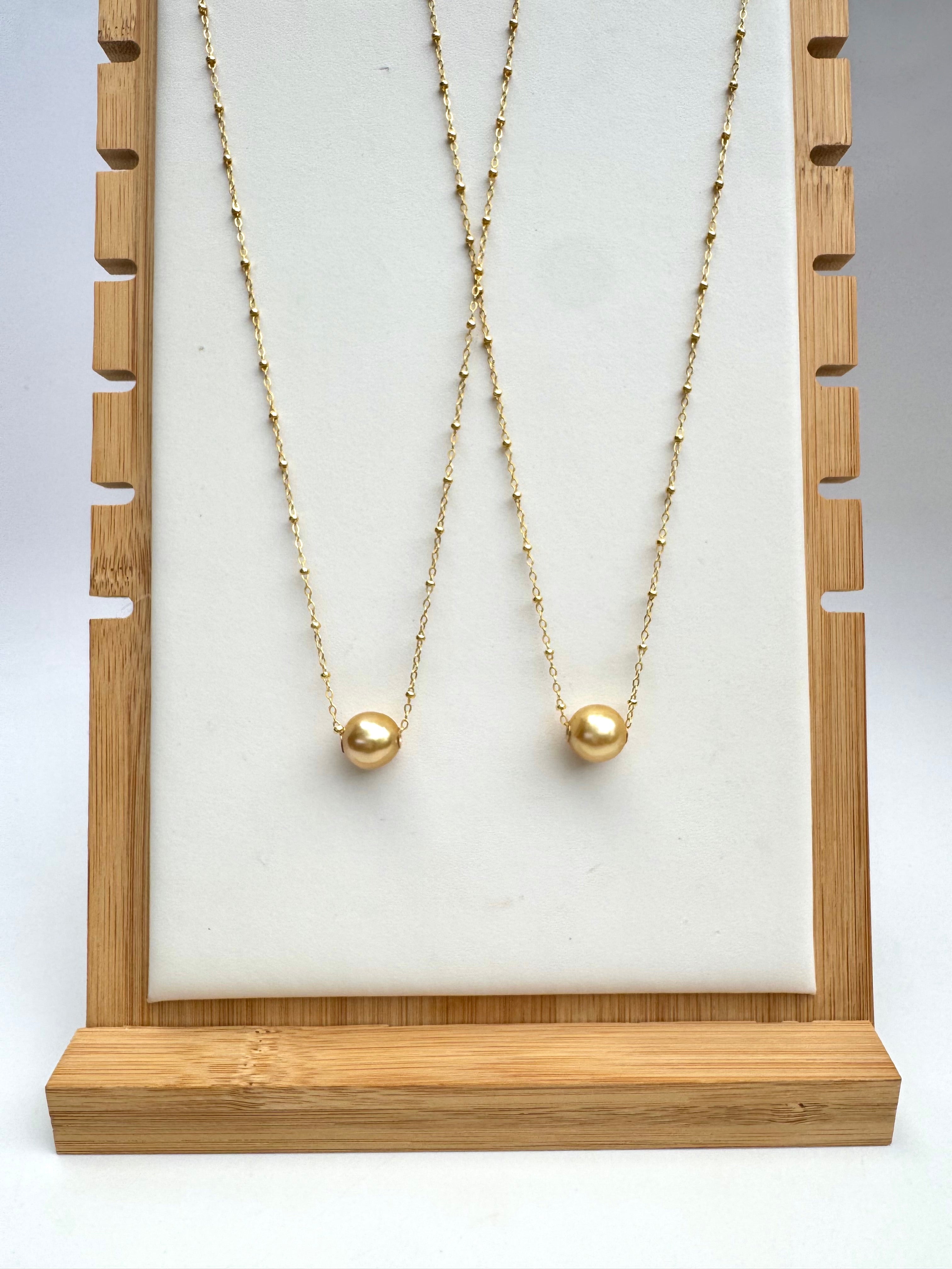 Golden South Sea Floater Necklaces