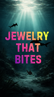 Shark Teeth Earrings with Tahitian Keshi Pearls