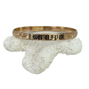 Kuʻuipo (Sweetheart) 6mm Engraved Hawaiian Heirloom Bangle Bracelet