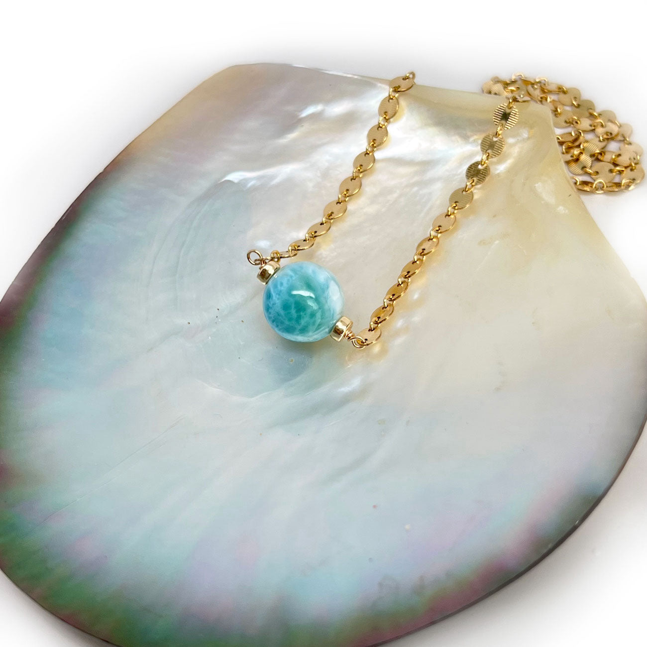 Larimar Goddess Necklace