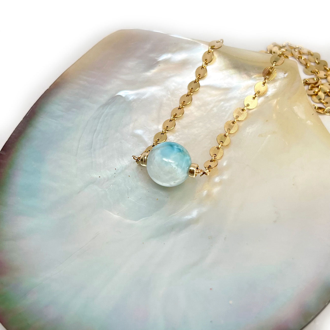 Larimar Goddess Necklace