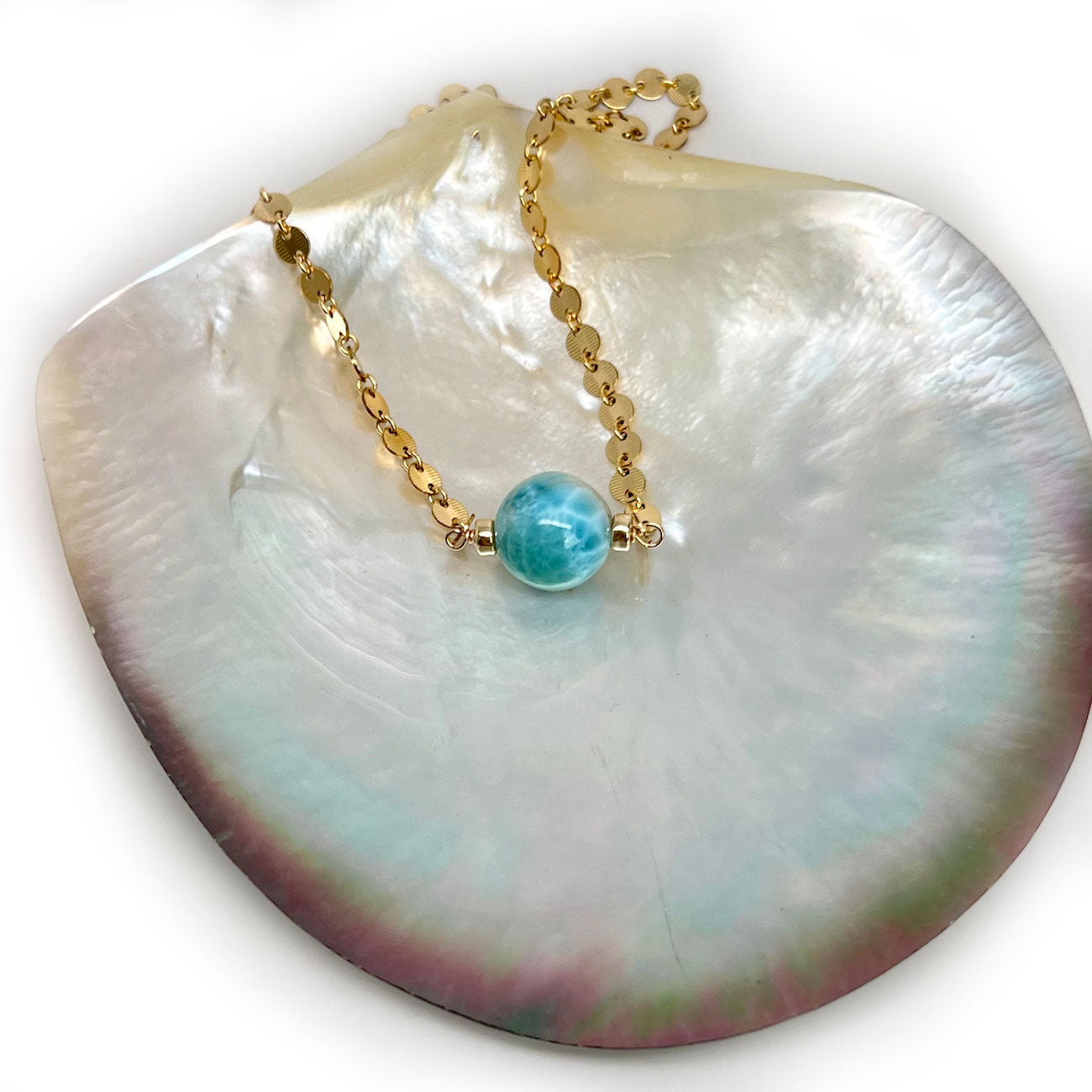 Larimar Goddess Necklace