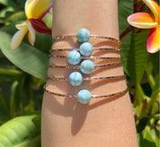 Larimar Love Bangle Bracelet