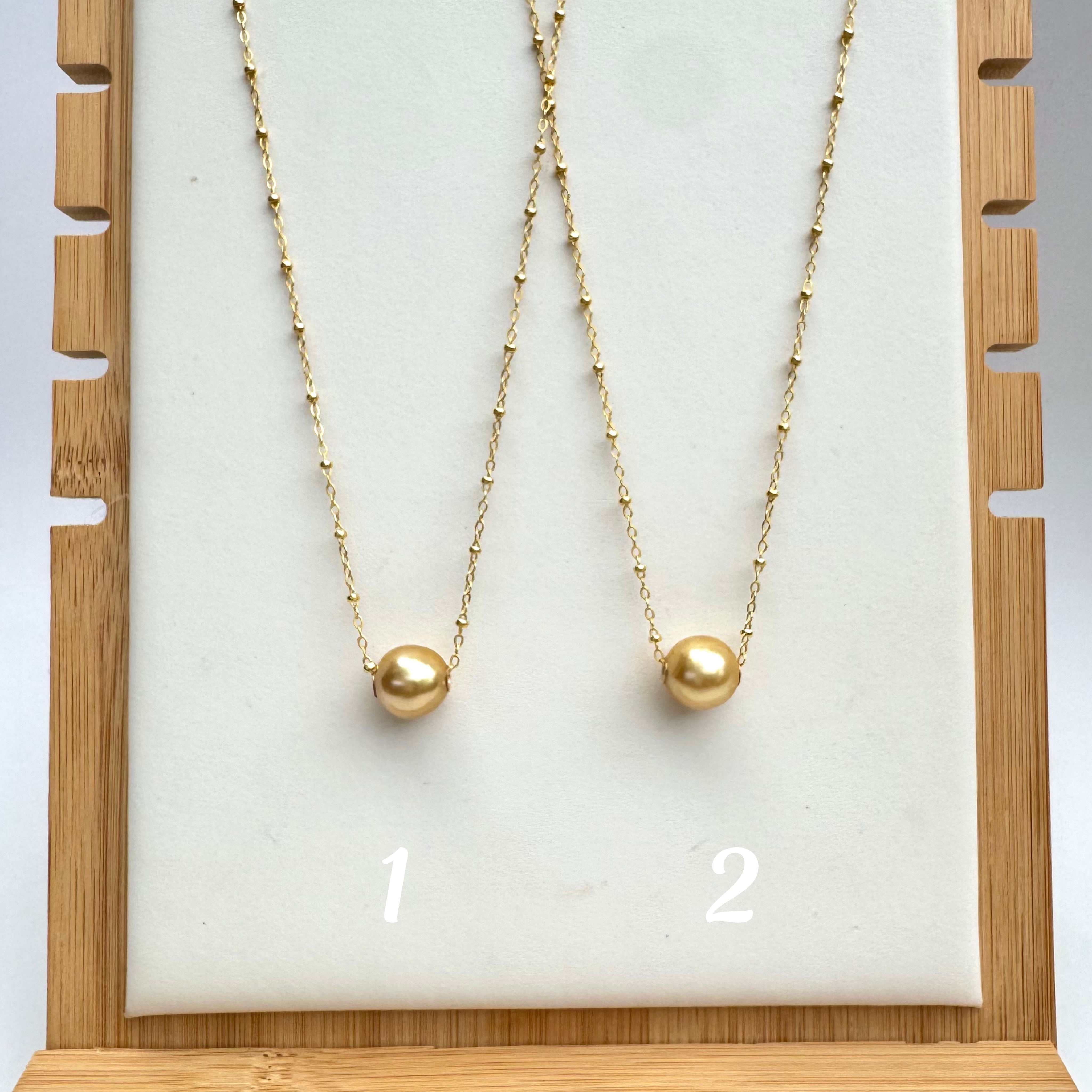 Golden South Sea Floater Necklaces