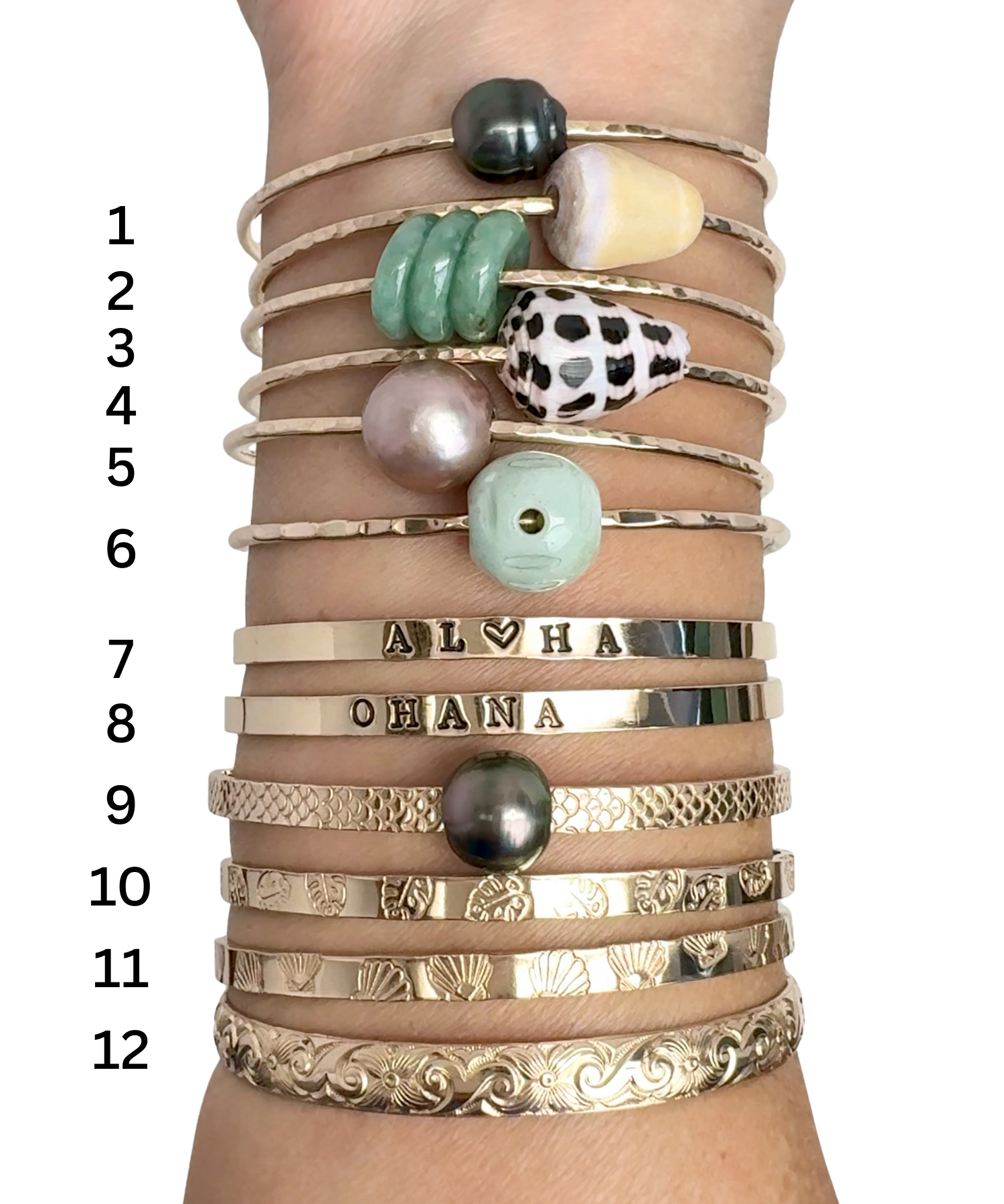 7.5” 14k GF Bangles