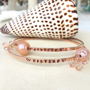 Pink Edison Fresh Water Pearl Bangle Bracelet