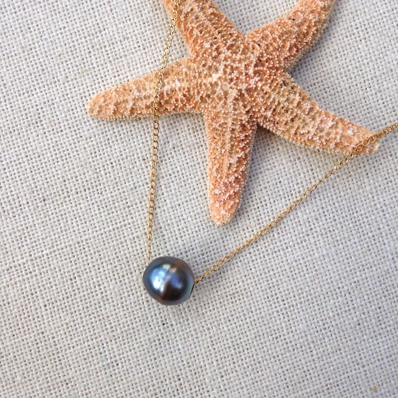 Tahitian Pearl Floater Necklace