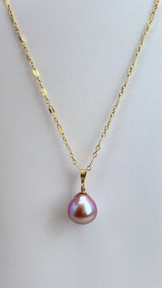 Purple Edison Pendant Necklace
