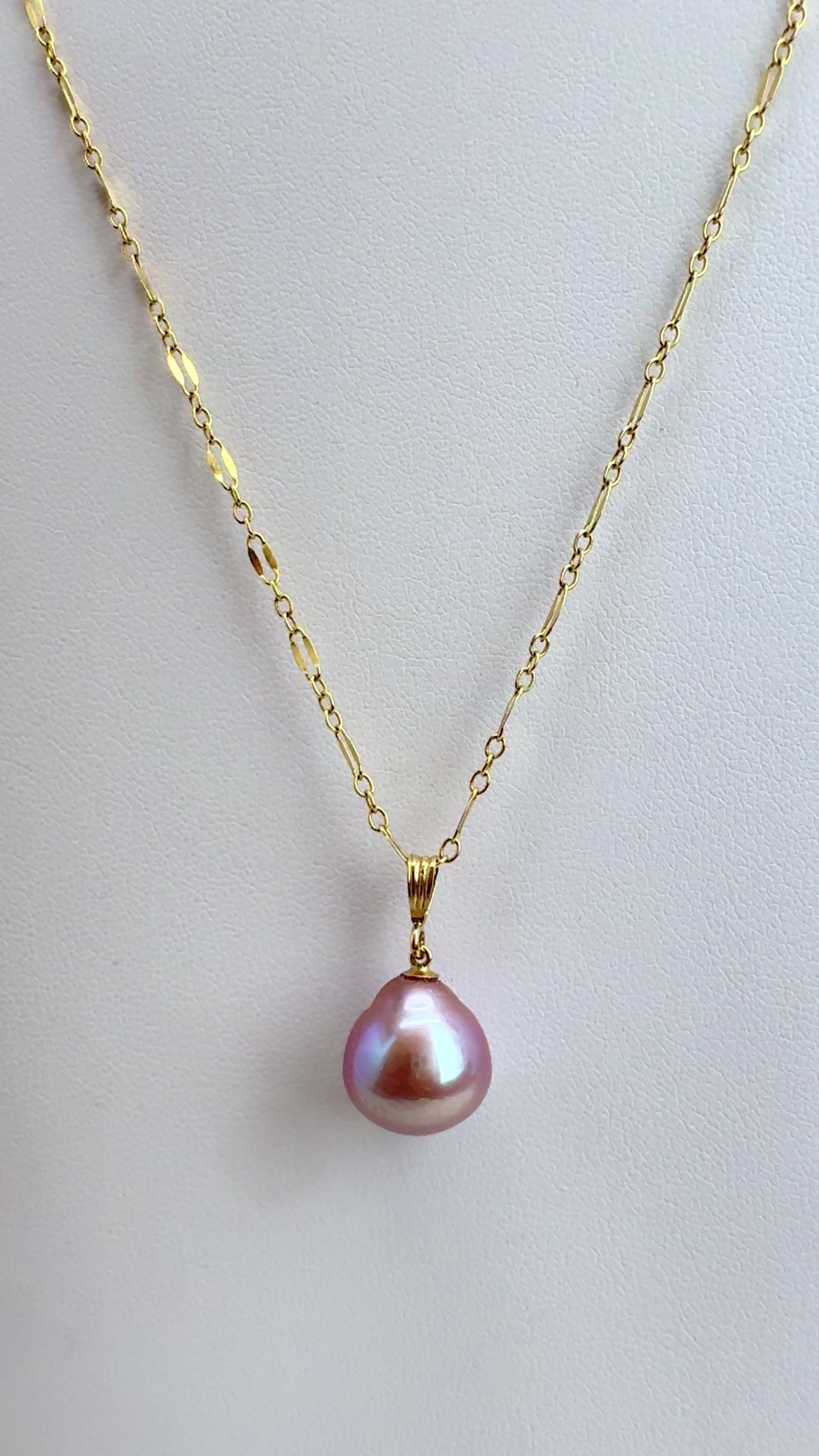 Purple Edison Pendant Necklace