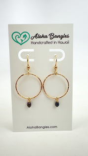 Tahitian Chroma Keshi Hoop Earrings