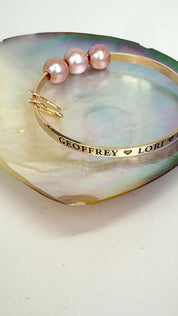 Aloha Bangles Engraved Signature Bangle Bracelet