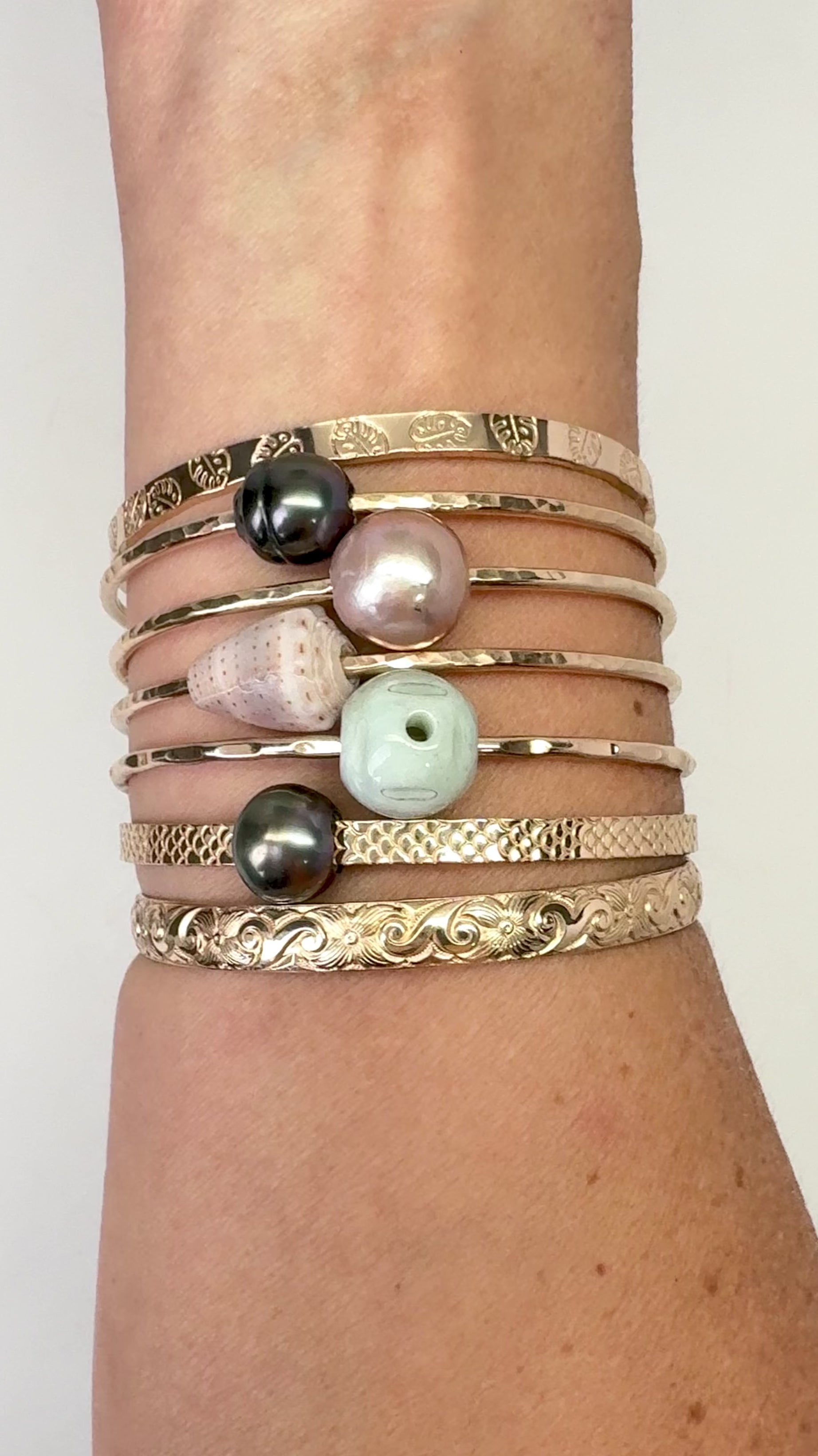 7.5” 14k GF Bangles – Aloha Bangles