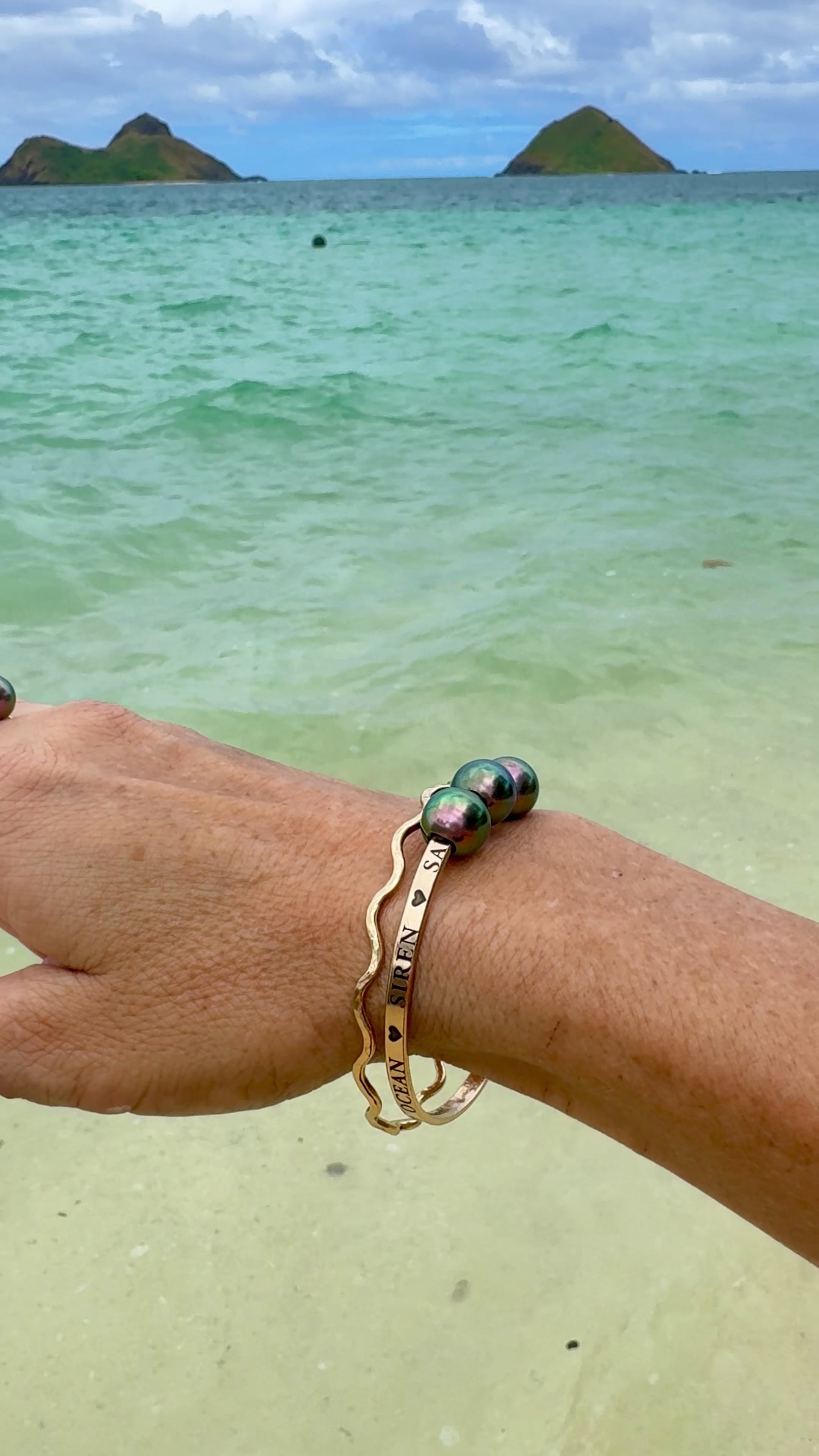 Aloha Bangles Engraved Signature Bangle Bracelet