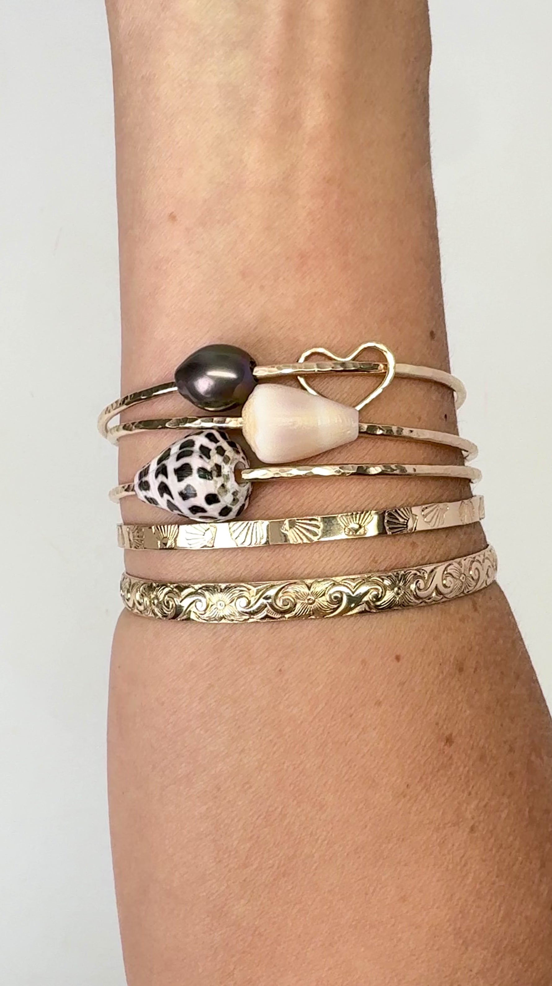 8” 14k GF Bangles
