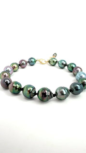 Tahitian Pearl Knotted Bracelet - 8.75”