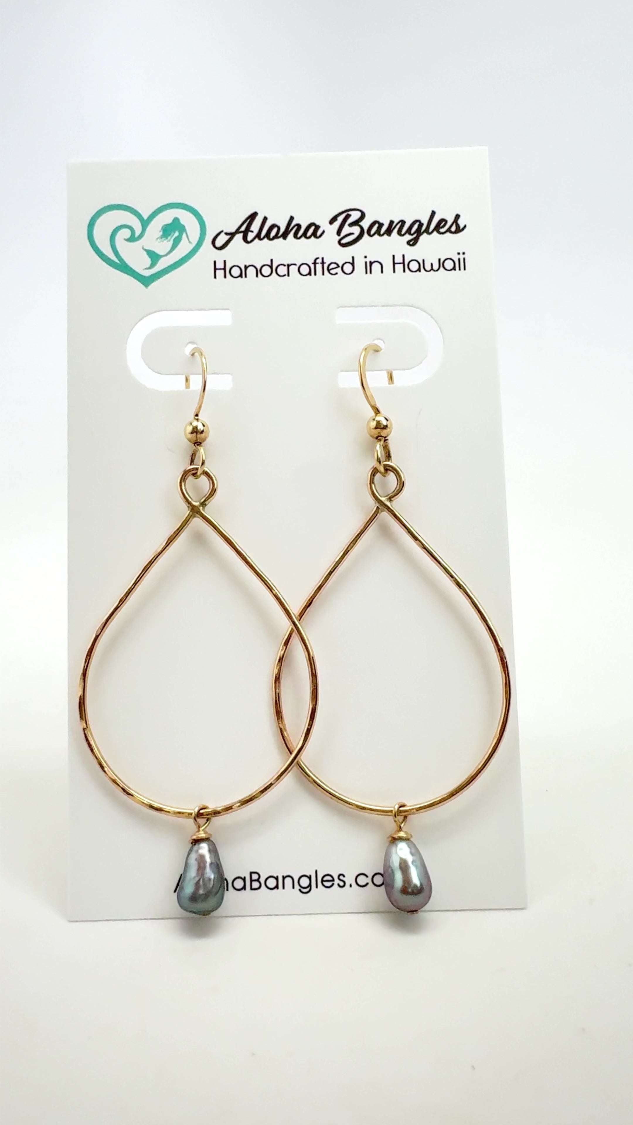 Tahitian Keshi Teardrop Earrings