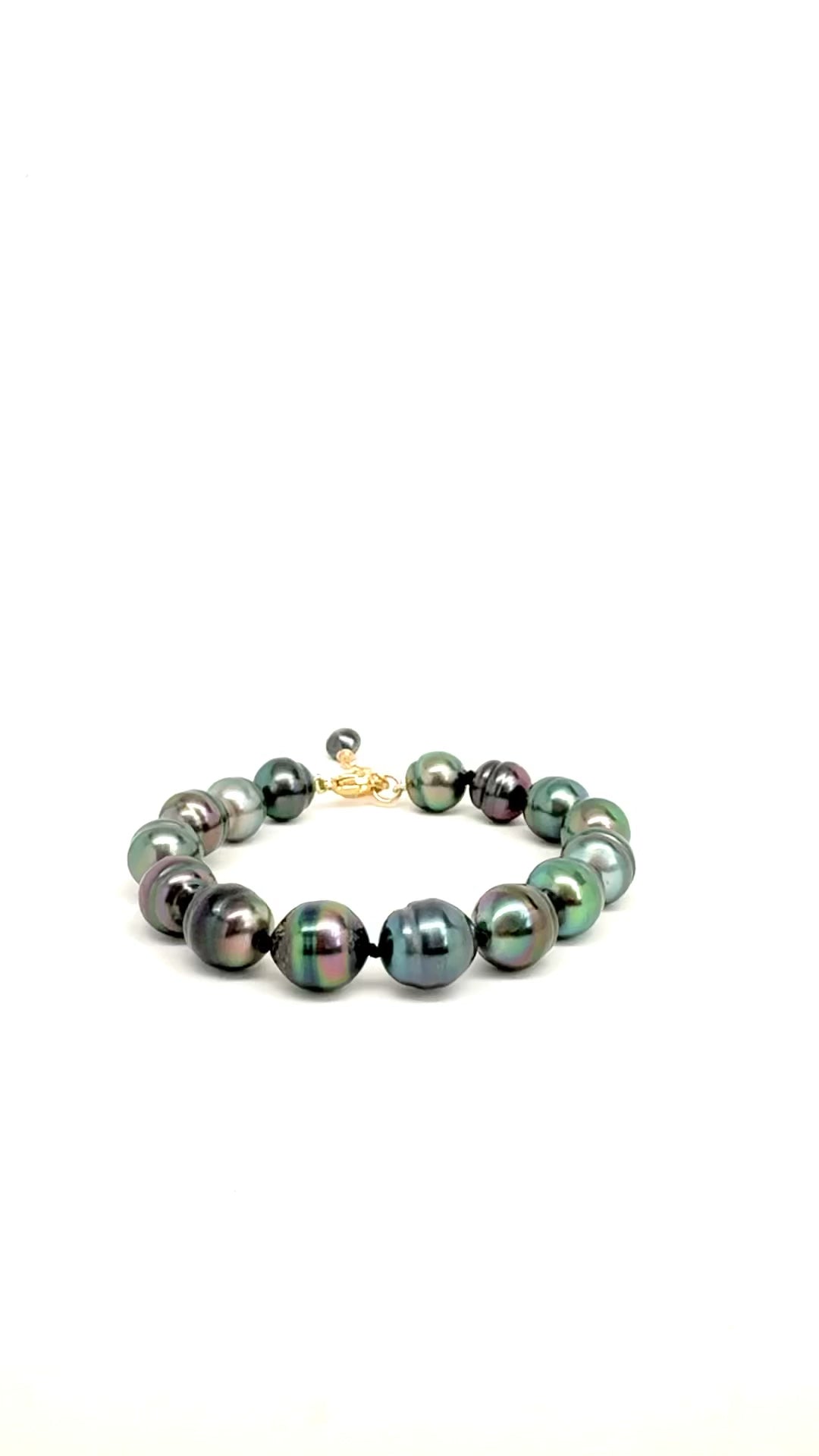 Custom Tahitian Pearl Knotted Bracelet