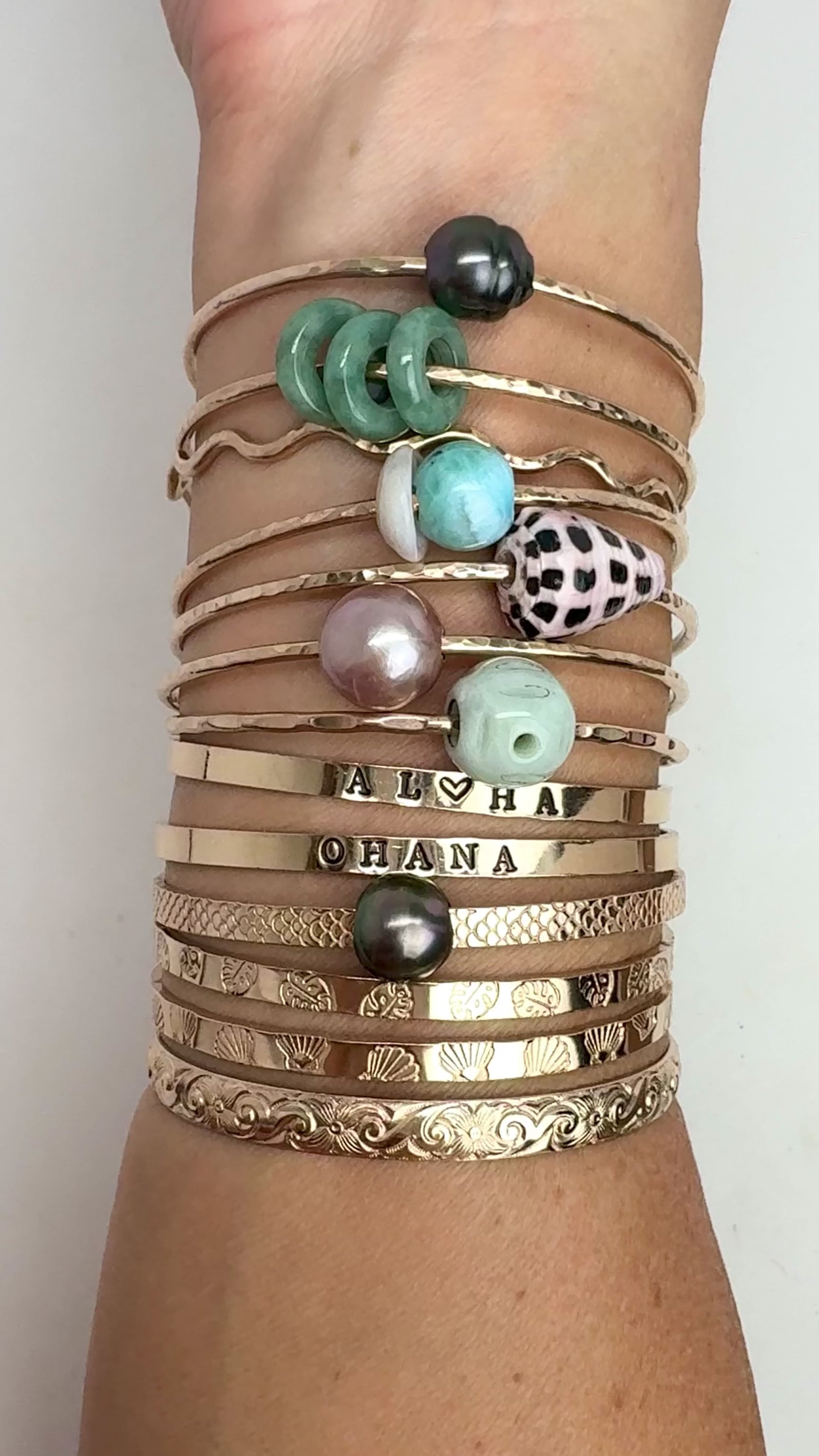 7.5” 14k GF Bangles