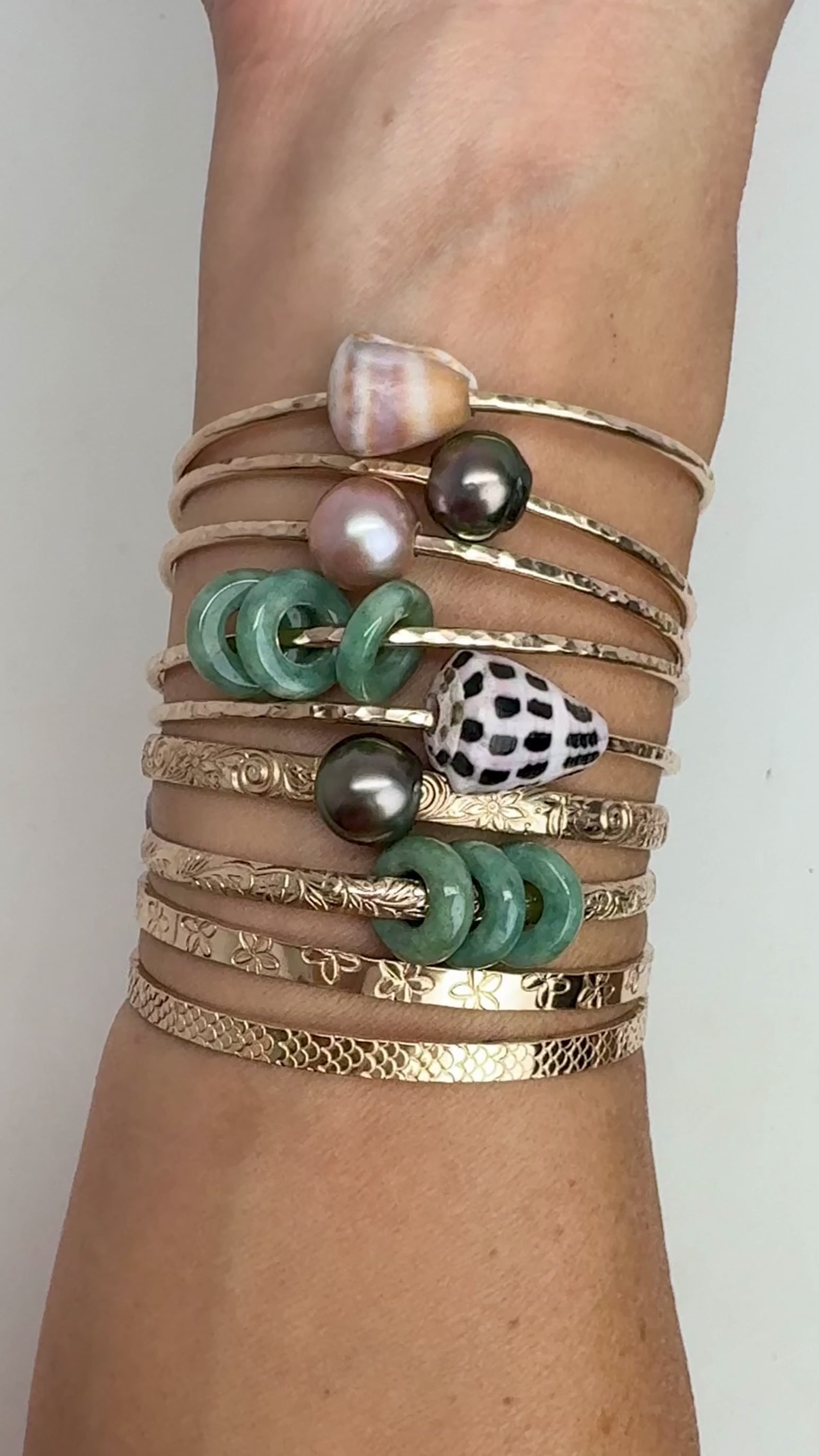 7.25” 14k GF Bangles