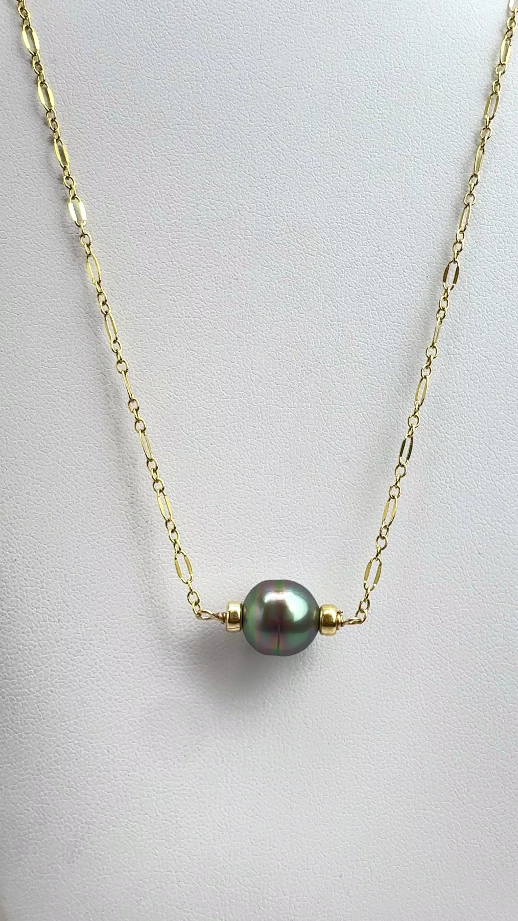 Tahitian Pearl Bar Necklace